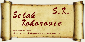 Selak Kokorović vizit kartica